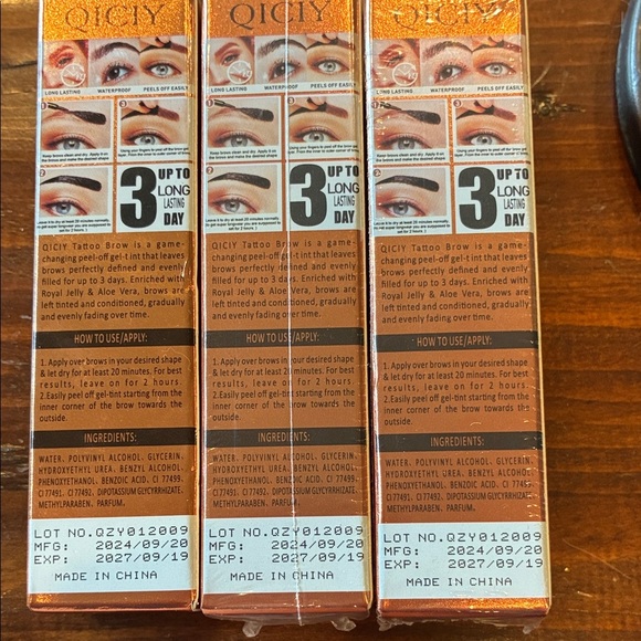 Lasting Tattoo Brow Eyebrow Tint 3 pack. B5 - Picture 3 of 5